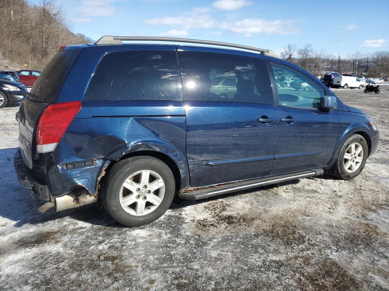 2005 Nissan Quest VIN 5N1BV28UX5N107334 Copart auction photo, rear end damage thumbnail 3