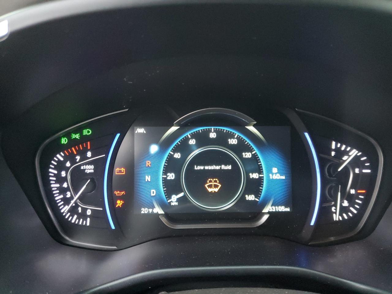 2019 Hyundai Santa Fe VIN 5NMS3CAD9KH126492 Copart auction photo, front end / rear end damage thumbnail 9