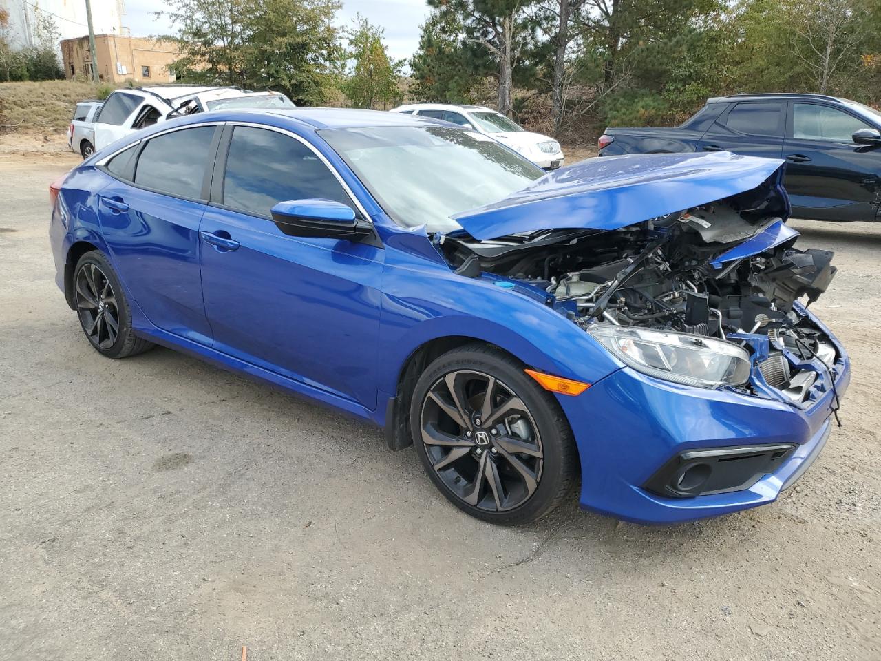 2020 Honda Civic VIN 2HGFC2F81LH543899 Copart auction photo, front end damage thumbnail 4