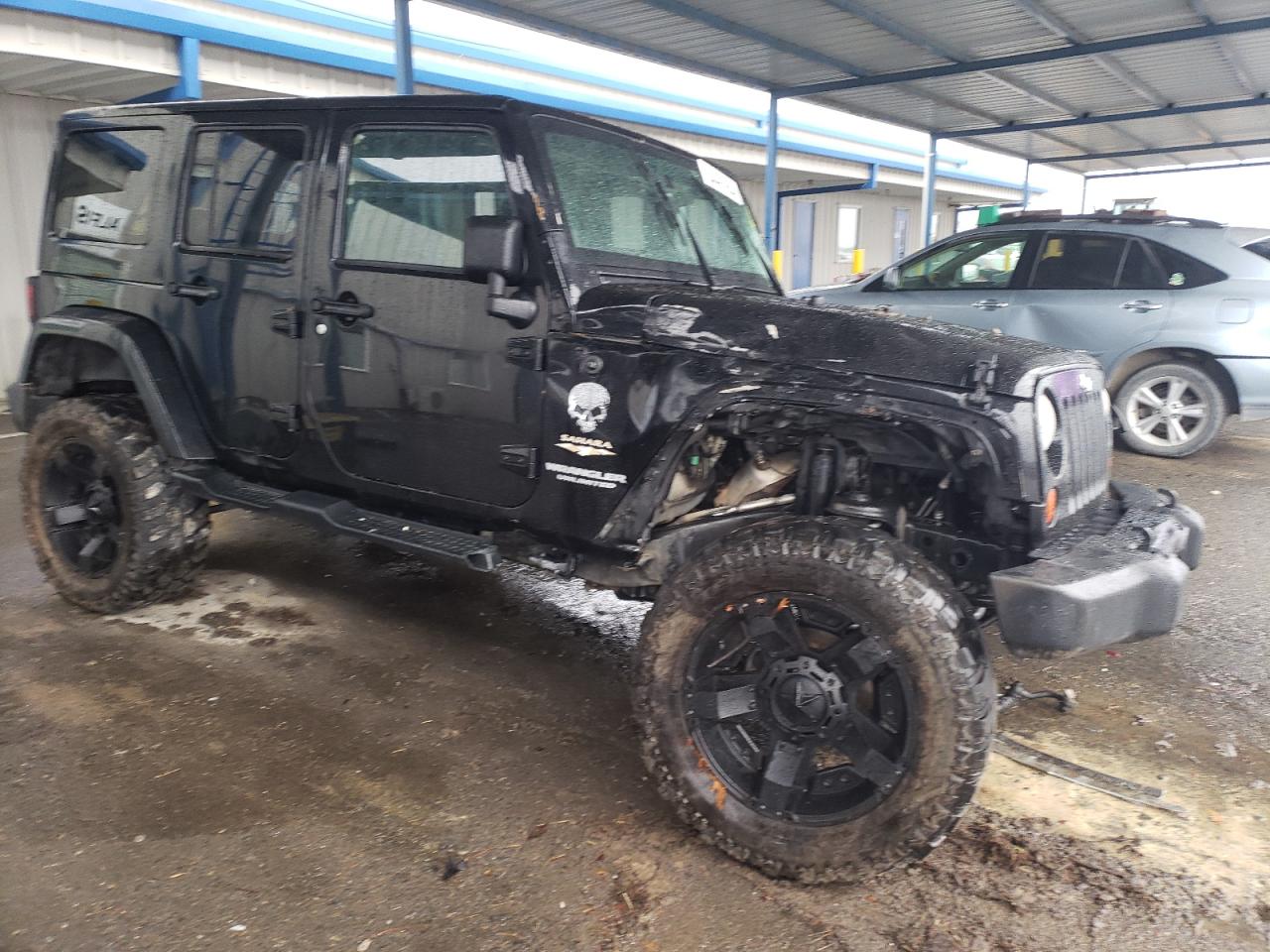 2013 Jeep Wrangler VIN 1C4BJWEG2DL641458 Copart auction photo, all over damage thumbnail 4