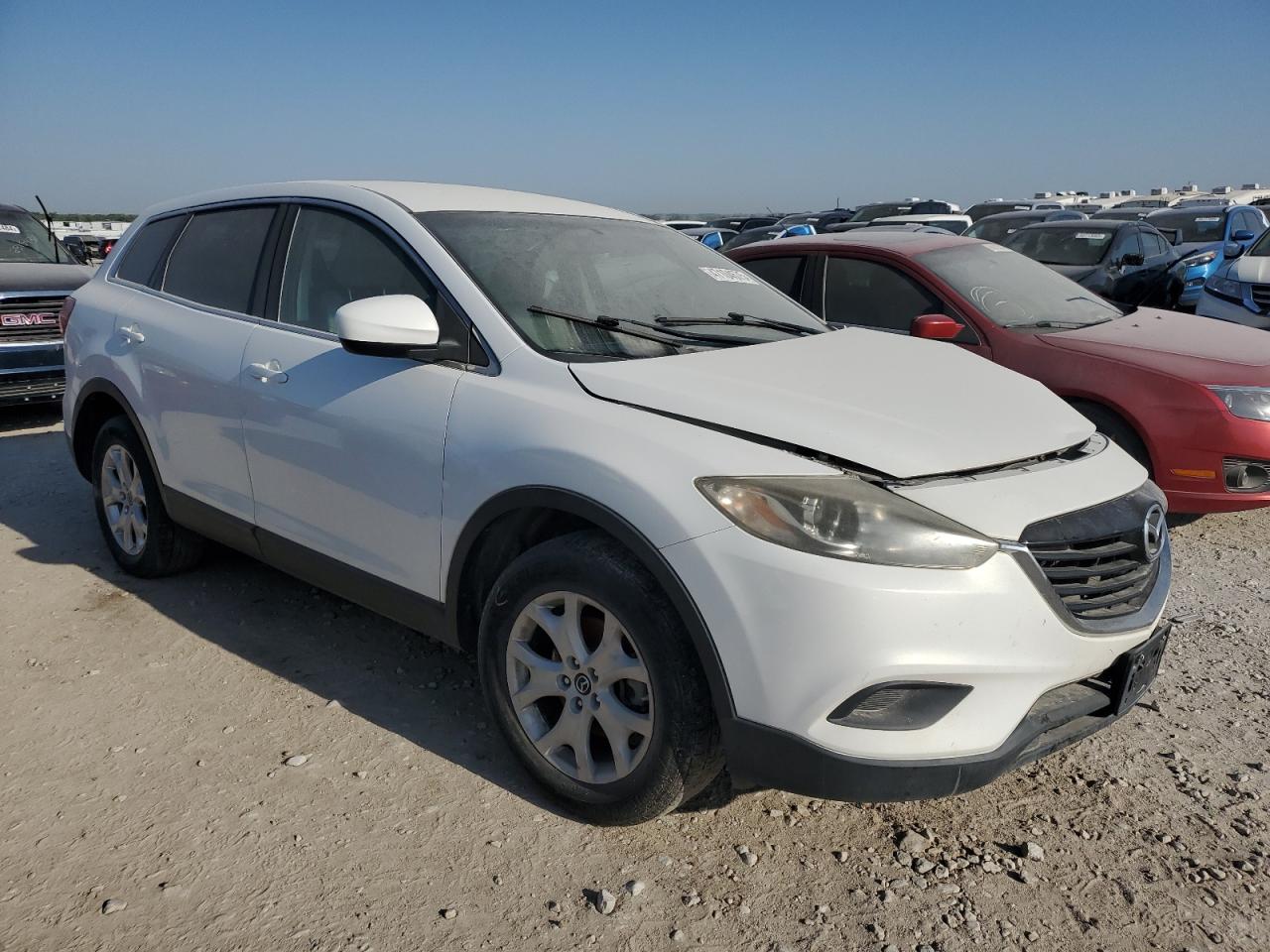 2013 Mazda CX-9 VIN JM3TB3BA5D0402186 Copart auction photo, front end / hail damage thumbnail 4