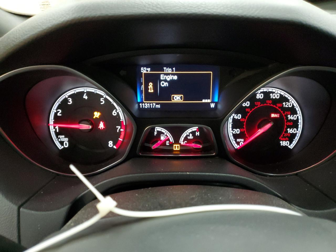 2017 Ford Focus VIN 1FADP3L97HL222270 Copart auction photo, front end / side damage thumbnail 9