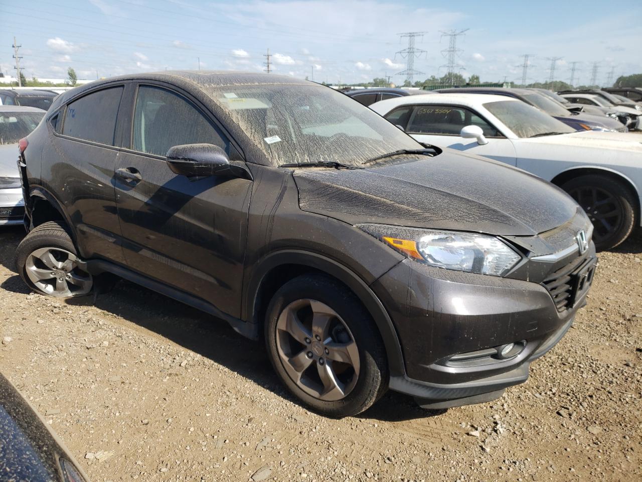 2017 Honda HR-V VIN 3CZRU6H51HM710574 Copart auction photo, rear end / undercarriage damage thumbnail 4