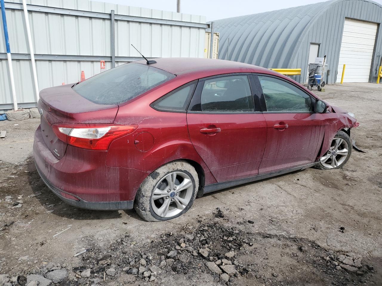 2013 Ford Focus VIN 1FADP3F21DL163709 Copart auction photo, front end / rear end damage thumbnail 3
