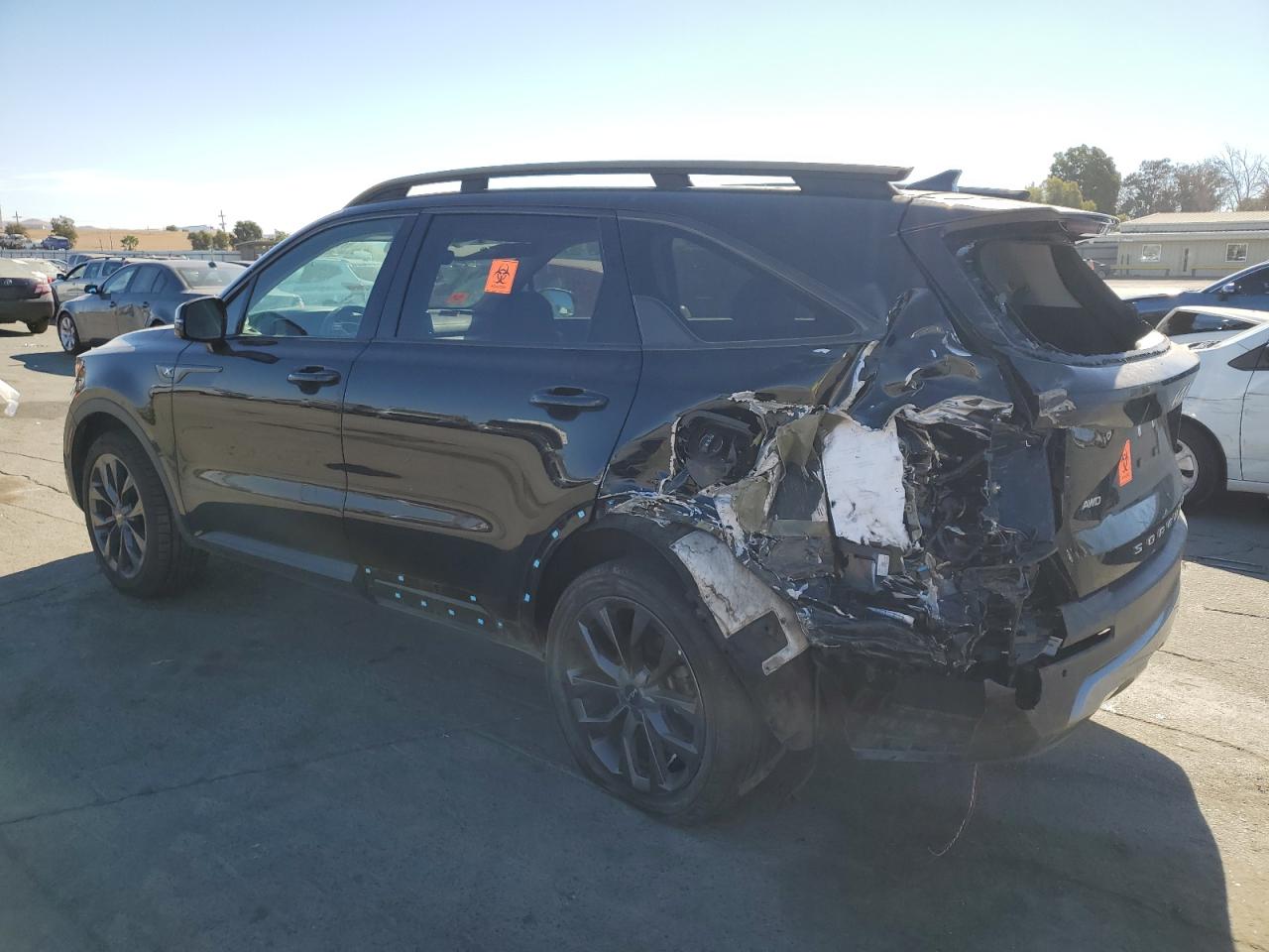 2022 KIA Sorento VIN 5XYRHDLF5NG076659 Copart auction photo, rear end damage thumbnail 2