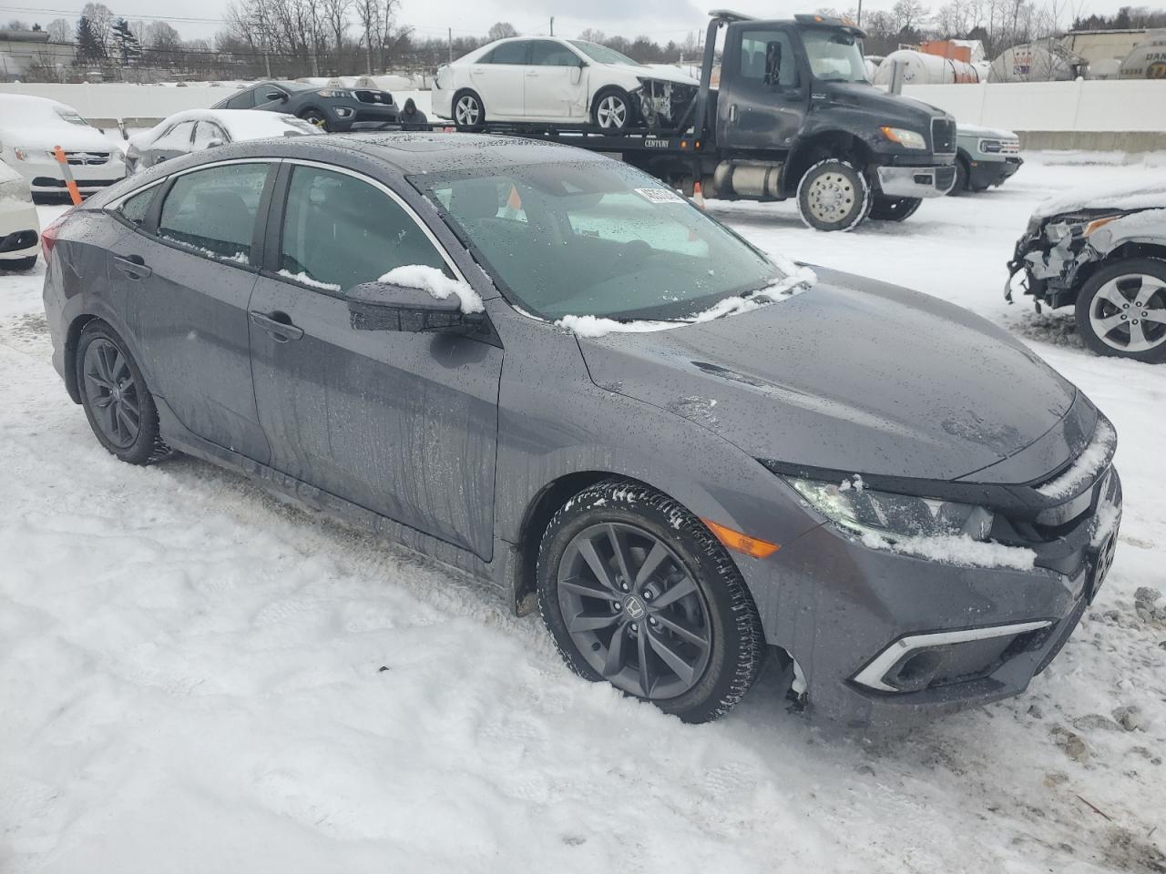 2019 Honda Civic VIN 19XFC1F79KE007924 Copart auction photo, rear end / side damage thumbnail 4
