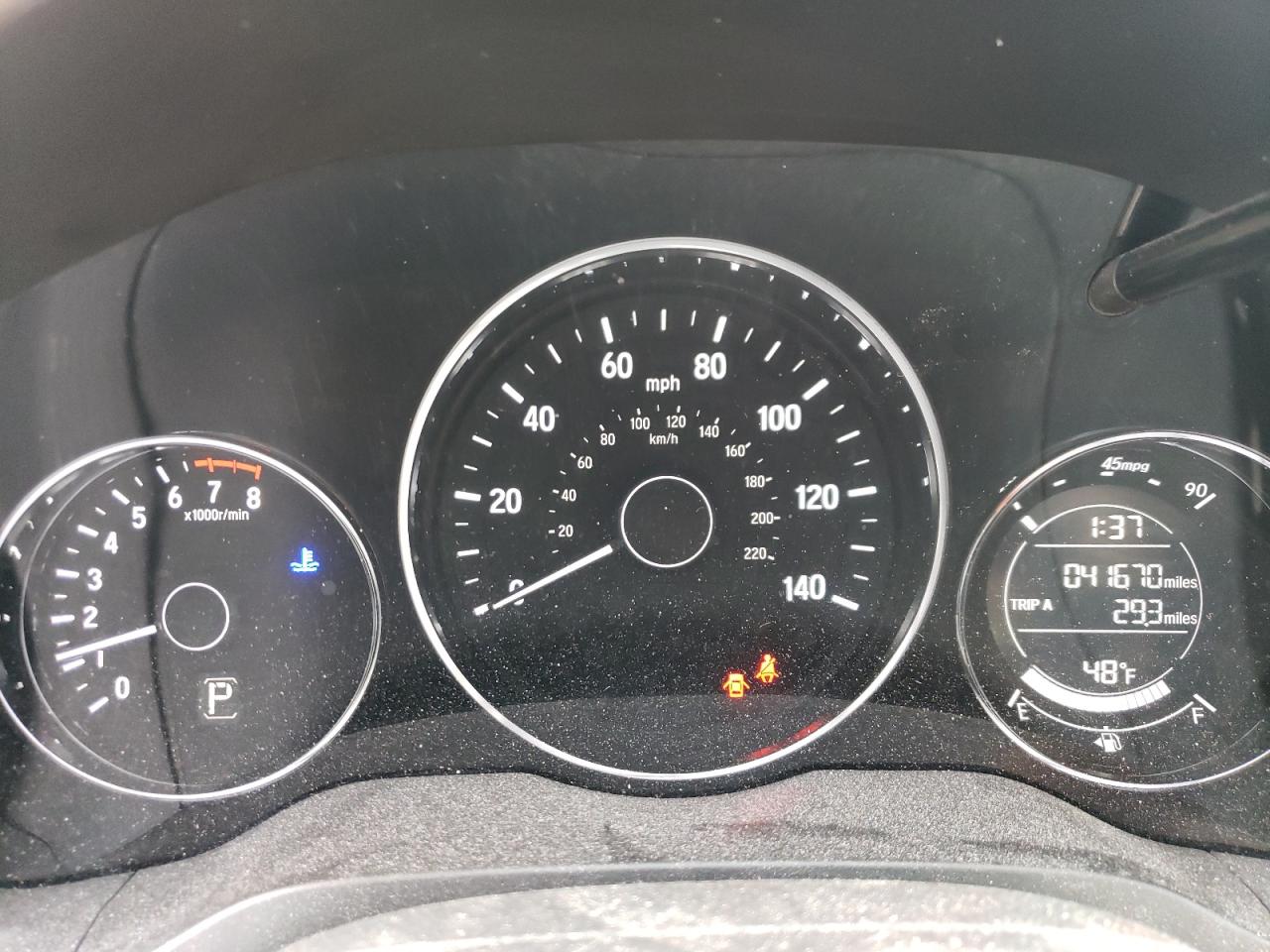 2016 Honda HR-V VIN 3CZRU6H30GM723023 Copart auction photo, side / hail damage thumbnail 9