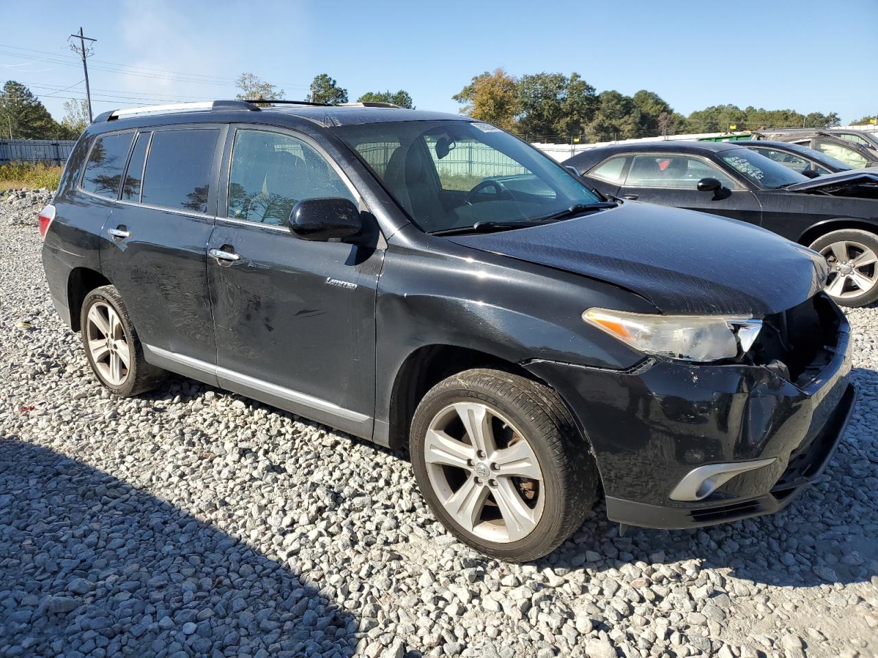 2013 Toyota Highlander VIN 5TDDK3EH9DS240646 Copart auction photo, front end damage thumbnail 4