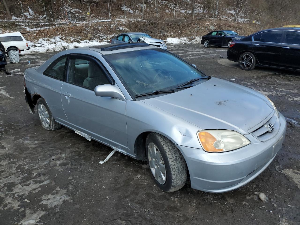2002 Honda Civic VIN 1HGEM22942L101854 Copart auction photo, rear end / front end damage thumbnail 4
