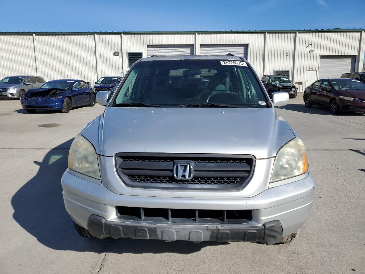 2003 Honda Pilot VIN 2HKYF18563H577971 Copart auction photo, all over damage thumbnail 5