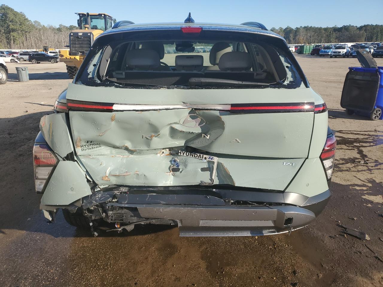 2024 Hyundai Kona VIN KM8HE3A33RU048933 Copart auction photo, rear end damage thumbnail 6