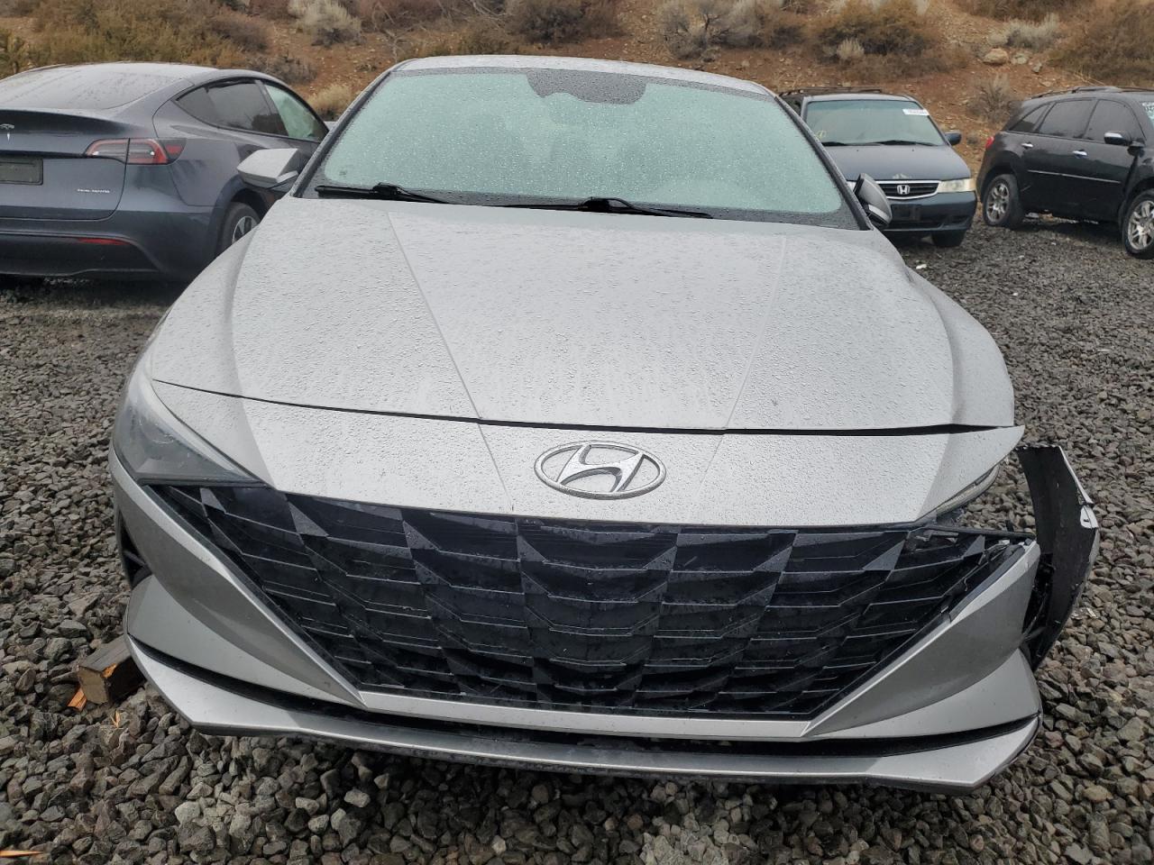 2022 Hyundai Elantra VIN 5NPLL4AG9NH063230 Copart auction photo, front end / side damage thumbnail 5