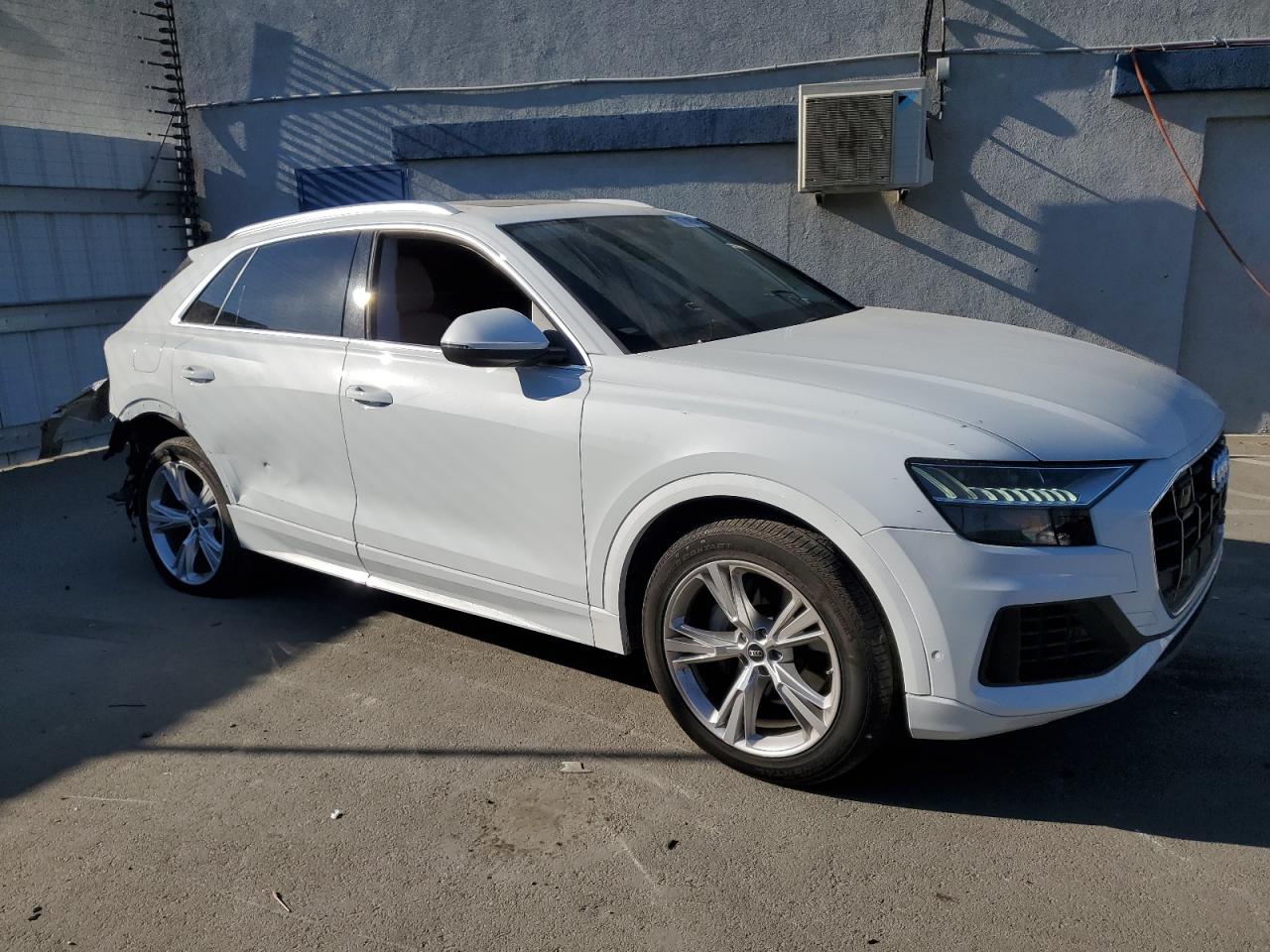 2023 Audi Q8 VIN WA1AVBF14PD020167 Copart auction photo, rear end / side damage thumbnail 4