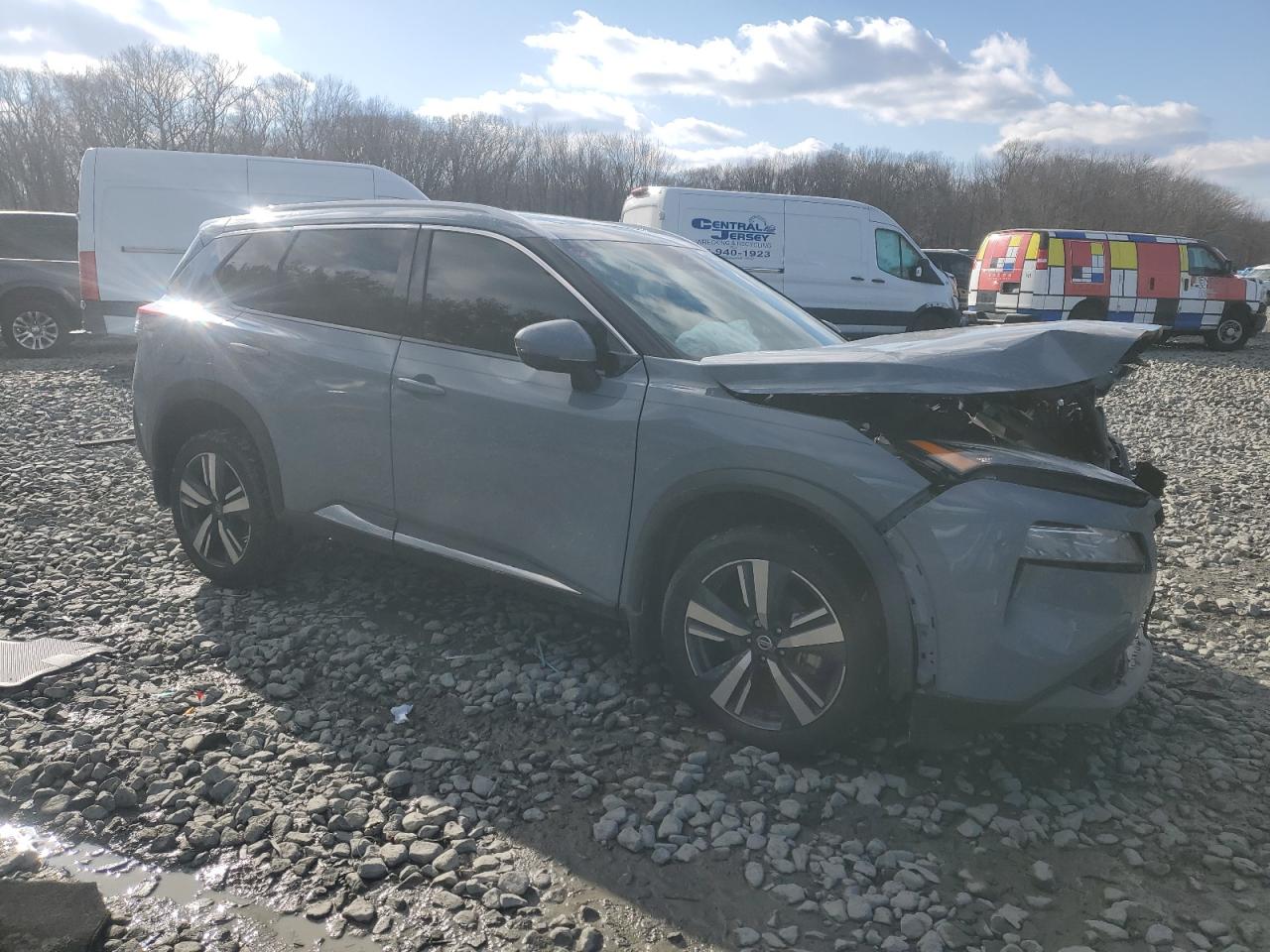 2021 Nissan Rogue VIN 5N1AT3CA0MC819074 Copart auction photo, front end damage thumbnail 4