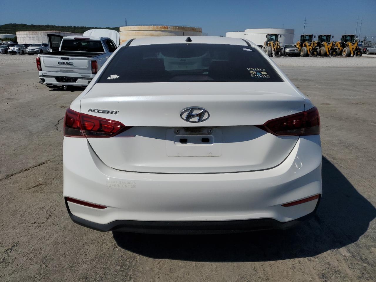 2020 Hyundai Accent VIN 3KPC24A63LE109906 Copart auction photo, front end / side damage thumbnail 6