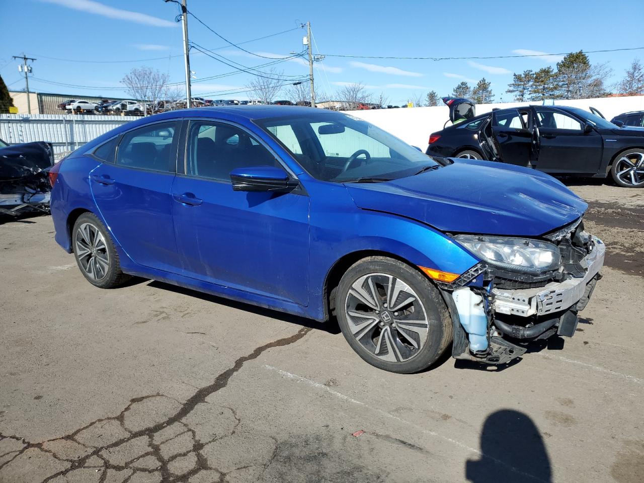 2017 Honda Civic VIN 19XFC1F37HE205925 Copart auction photo, front end damage thumbnail 4
