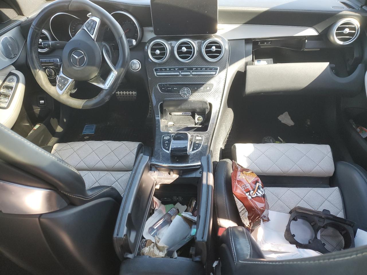 2016 Mercedes-Benz C-klasse VIN 55SWF8HB9GU130172 Copart auction photo, front end damage thumbnail 8