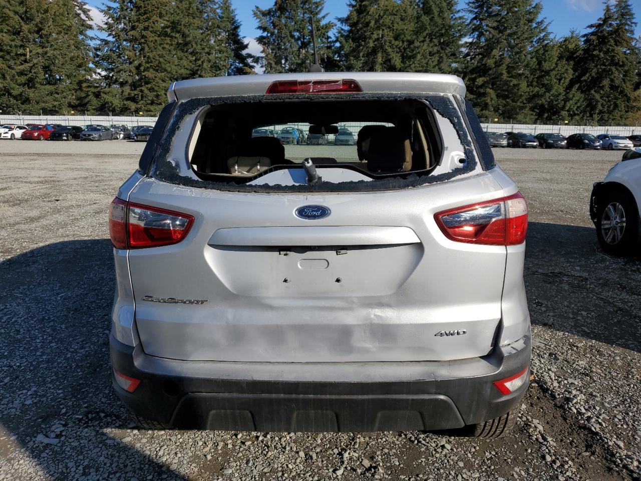 2021 Ford EcoSport VIN MAJ6S3FL8MC418095 Copart auction photo, front end / rear end damage thumbnail 6