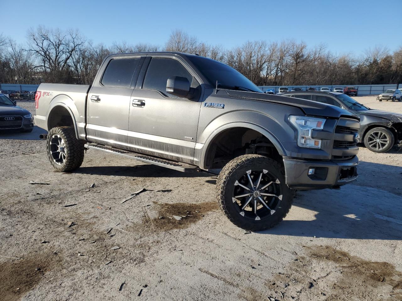 2016 Ford F-150 VIN 1FTEW1EG9GKD52976 Copart auction photo, front end / side damage thumbnail 4