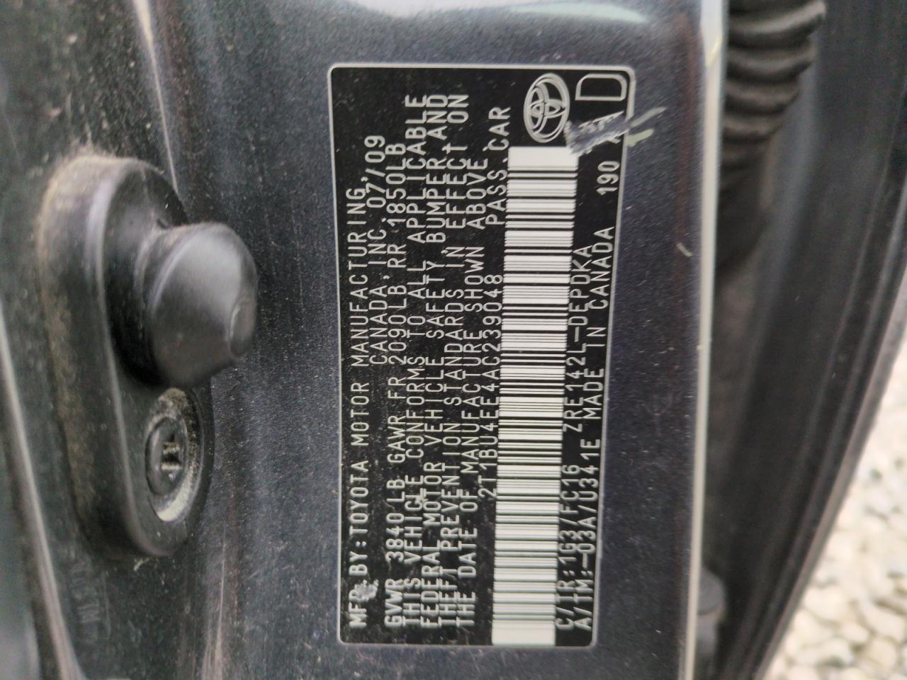 2010 Toyota Corolla VIN 2T1BU4EE4AC239048 Copart auction photo, burn - engine damage thumbnail 14