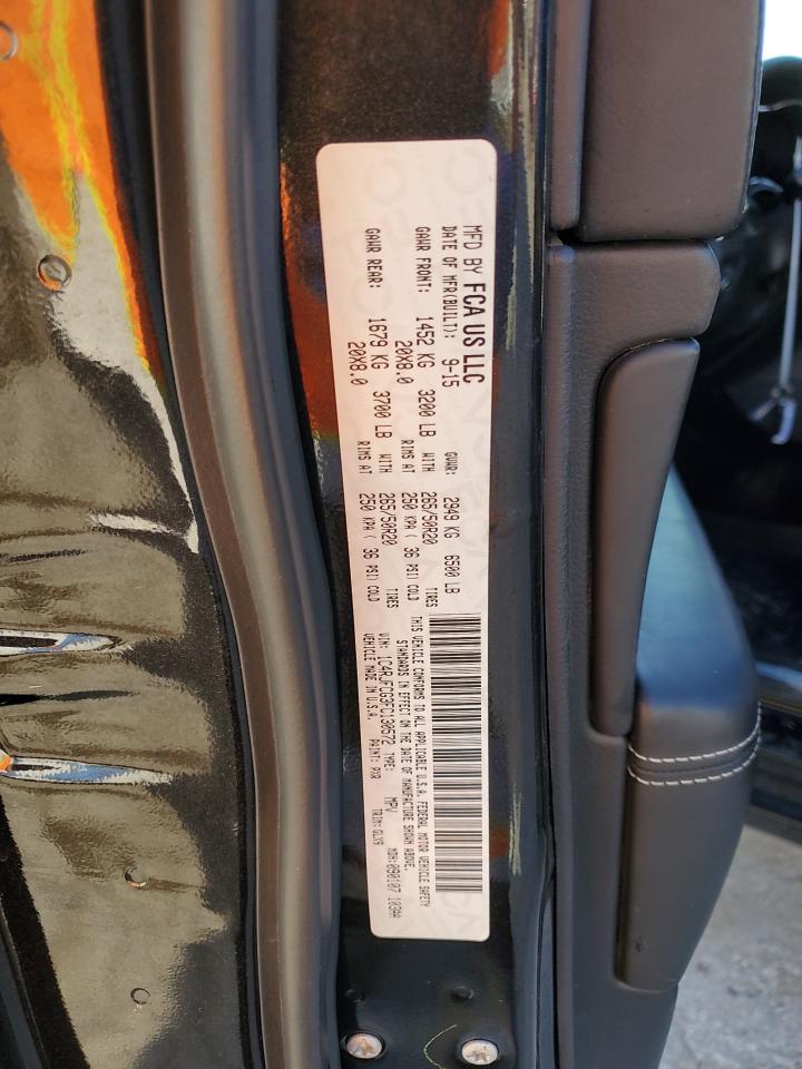 2015 Jeep Grand Cherokee VIN 1C4RJFCG3FC130572 Copart auction photo, front end / side damage thumbnail 13