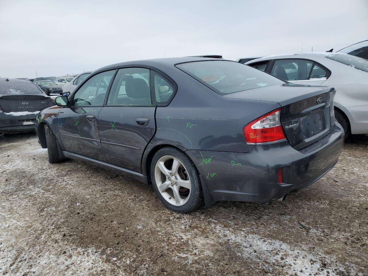 2008 Subaru Legacy VIN 4S3BL626287225835 Copart auction photo, side damage thumbnail 2