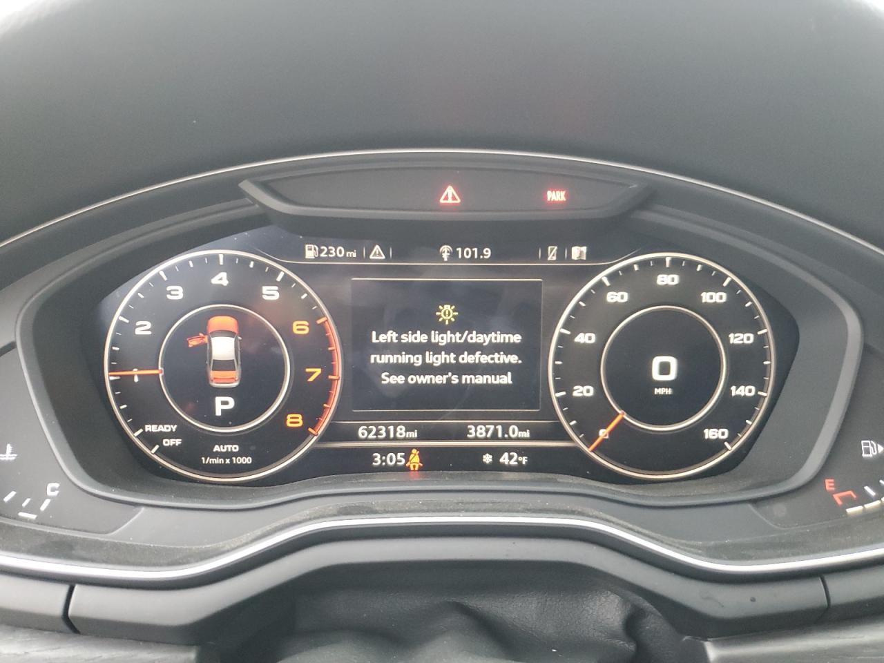 2017 Audi A4 VIN WAUKMAF43HN051176 Copart auction photo, rear end / front end damage thumbnail 9