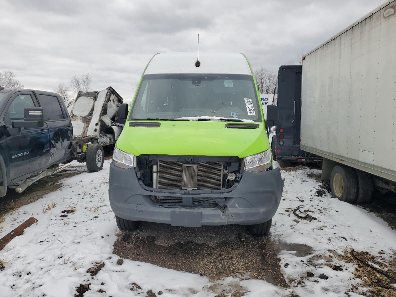 2019 Mercedes-Benz Sprinter VIN W1W4EDHY3KT018518 Copart auction photo, front end damage thumbnail 5