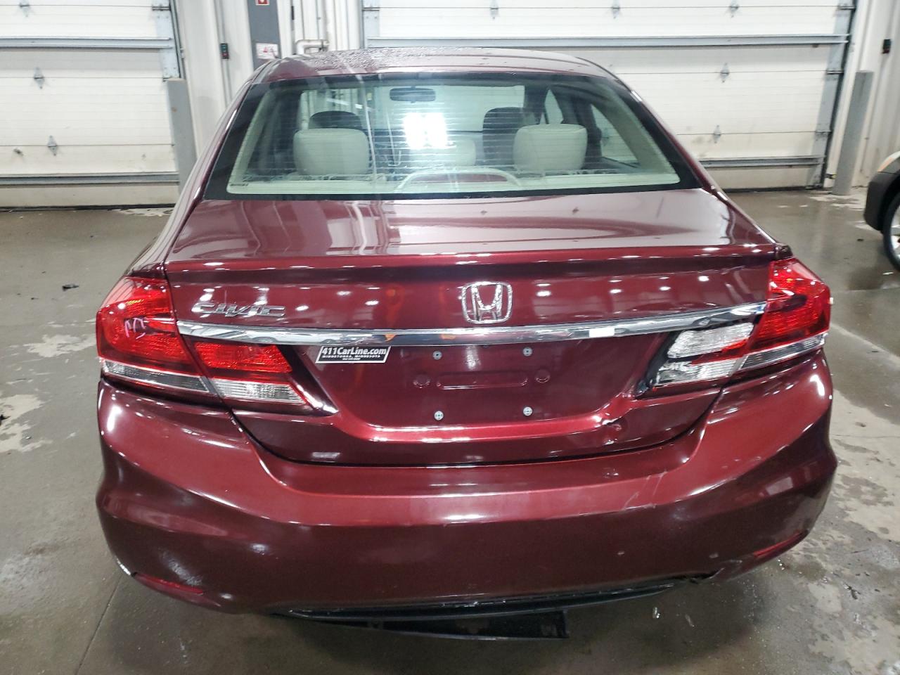 2015 Honda Civic VIN 19XFB2F82FE090832 Copart auction photo, front end / rear end damage thumbnail 6