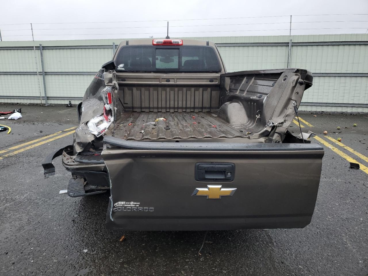 2016 Chevrolet Colorado VIN 1GCHTDE3XG1185859 Copart auction photo, rear end / side damage thumbnail 6