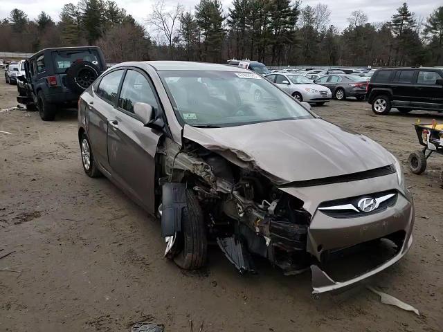 2014 Hyundai Accent VIN KMHCT4AE8EU613002 Copart auction photo, front end / side damage thumbnail 11
