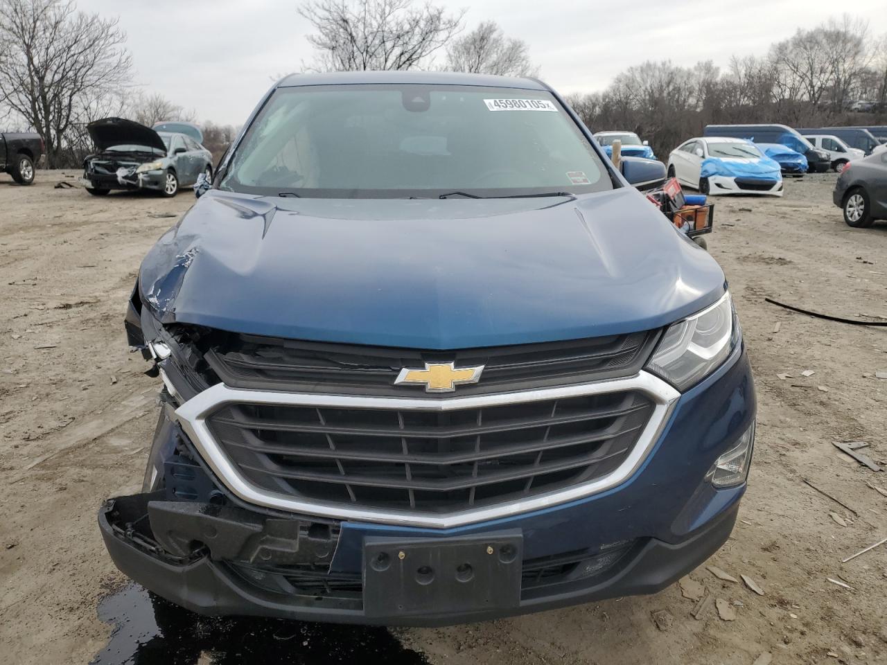 2020 Chevrolet Equinox VIN 3GNAXUEVXLL284778 Copart auction photo, front end / side damage thumbnail 5
