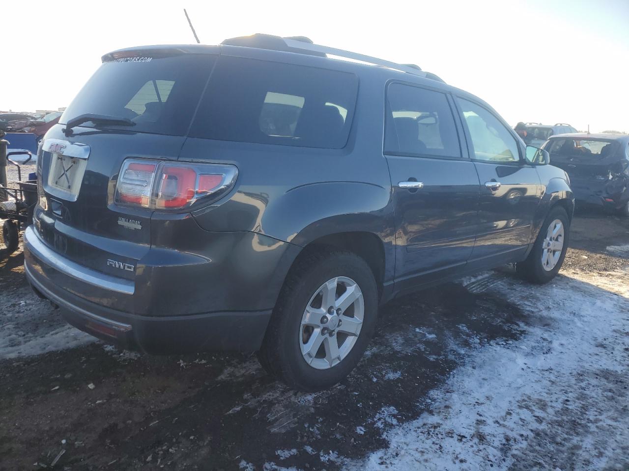 2013 GMC Acadia VIN 1GKKVNED0DJ153971 Copart auction photo, side / front end damage thumbnail 3