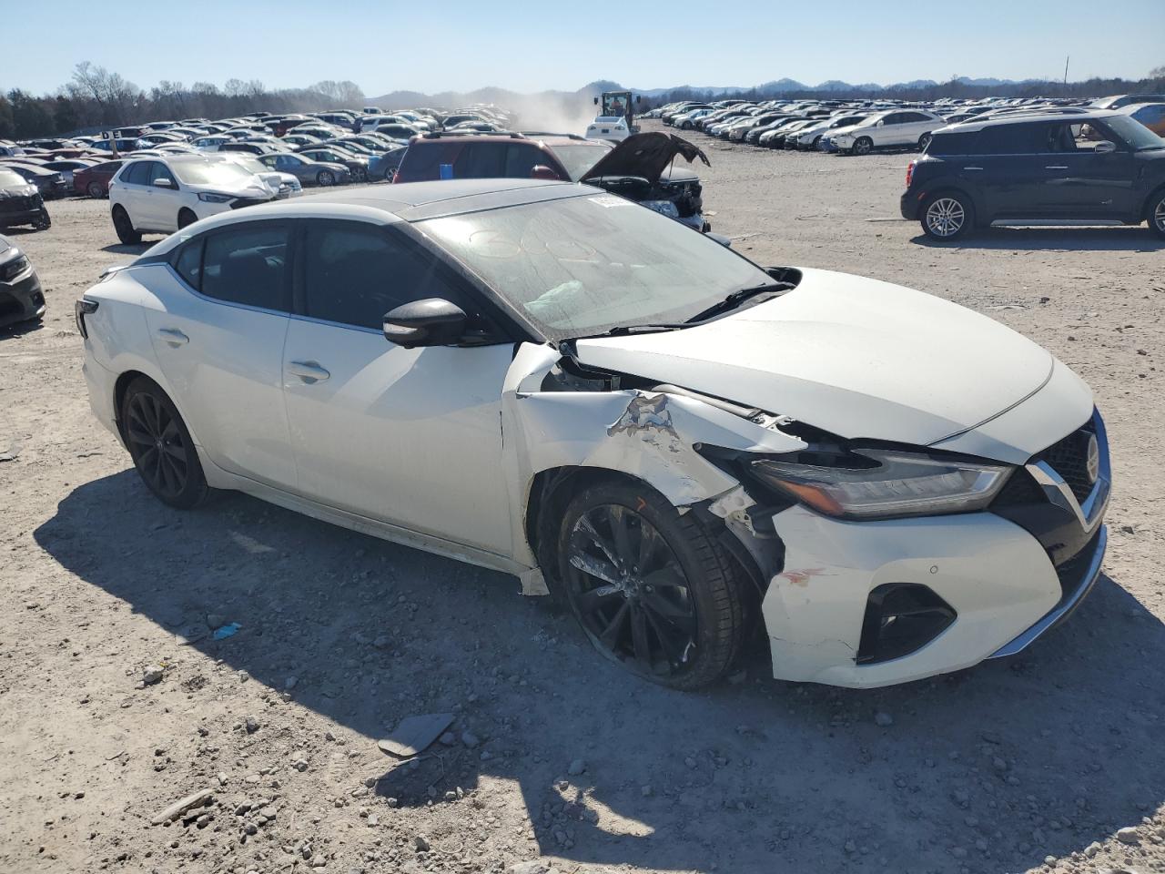 2019 Nissan Maxima VIN 1N4AA6AV6KC366874 Copart auction photo, front end / undercarriage damage thumbnail 4