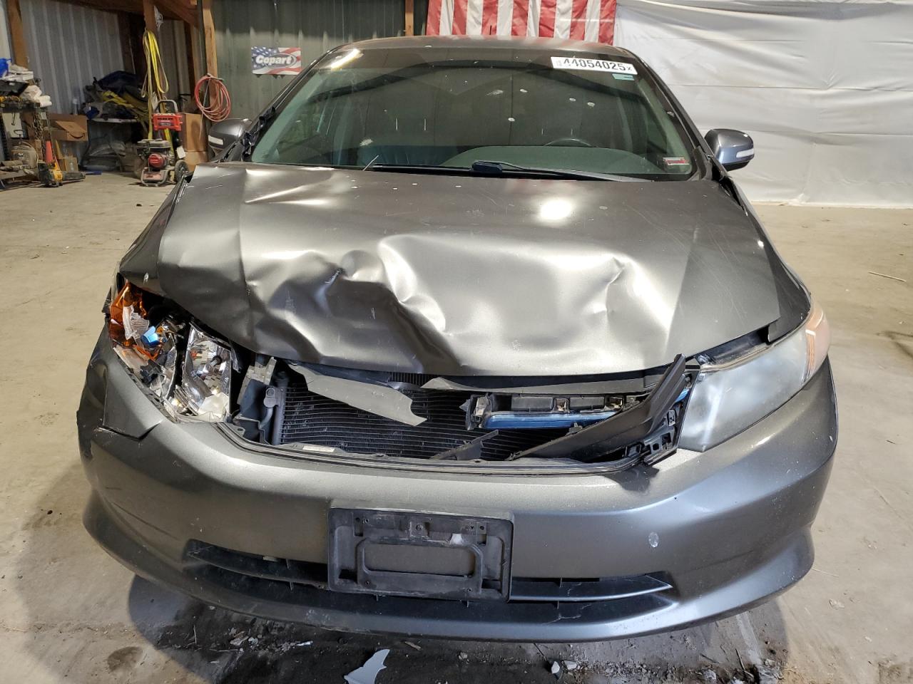 2012 Honda Civic VIN JHMFB4F37CS003157 Copart auction photo, front end damage thumbnail 5