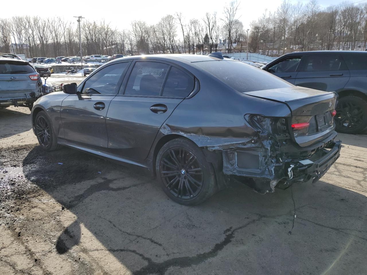 2020 BMW M3 VIN WBA5U9C02LFH17348 Copart auction photo, rear end damage thumbnail 2