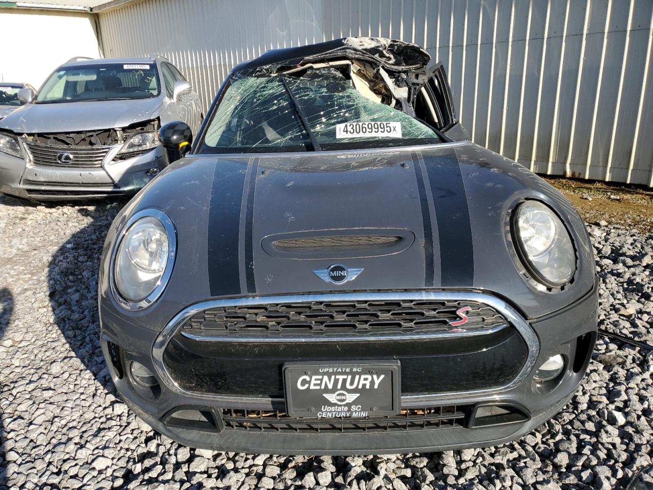 2017 MINI Cooper VIN WMWLU5C56H2E82138 Copart auction photo, side / top/roof damage thumbnail 5