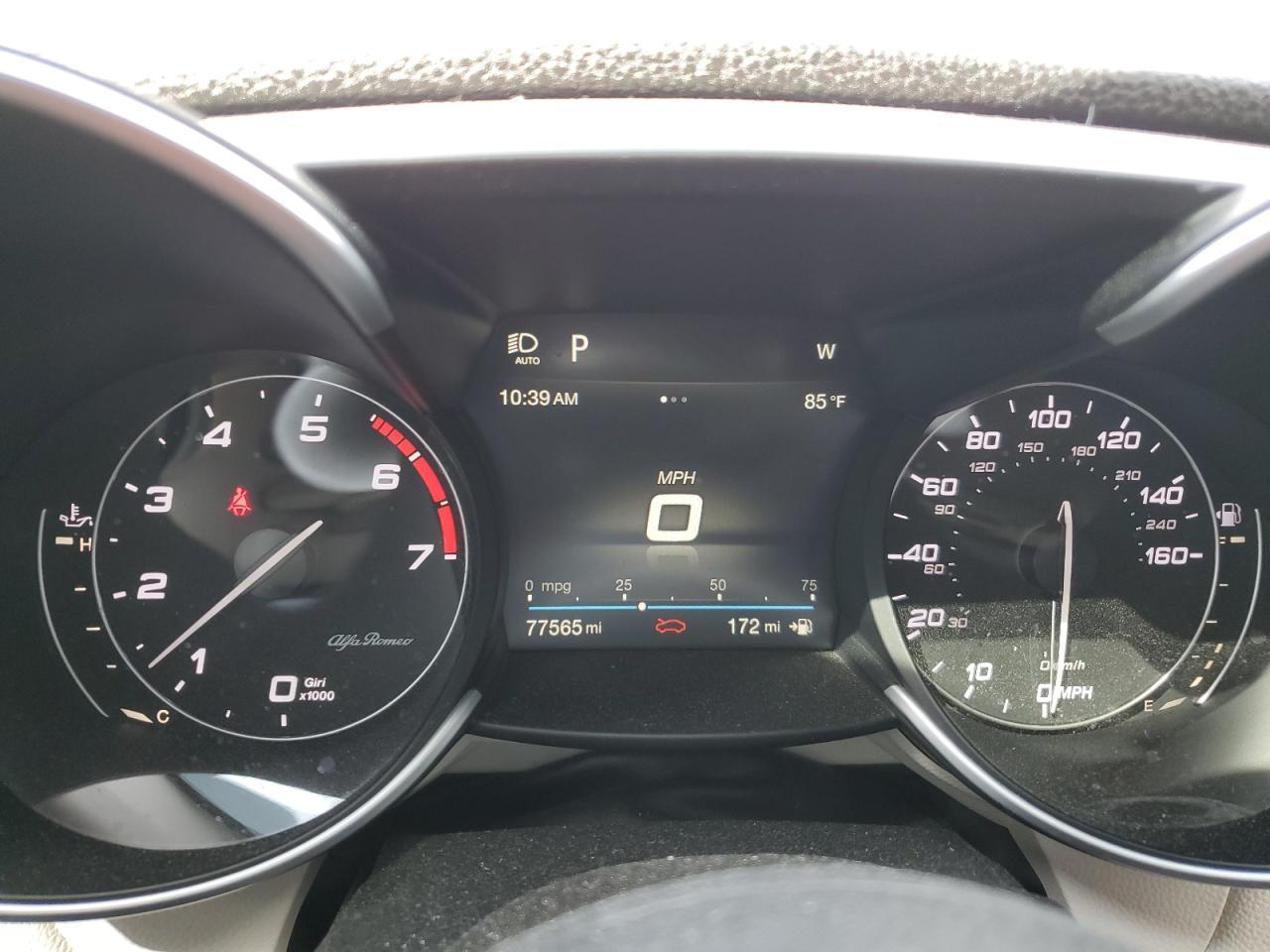 2019 Alfa Romeo Giulia VIN ZARFAMBN1K7602025 Copart auction photo, normal wear / minor dent/scratches damage thumbnail 9