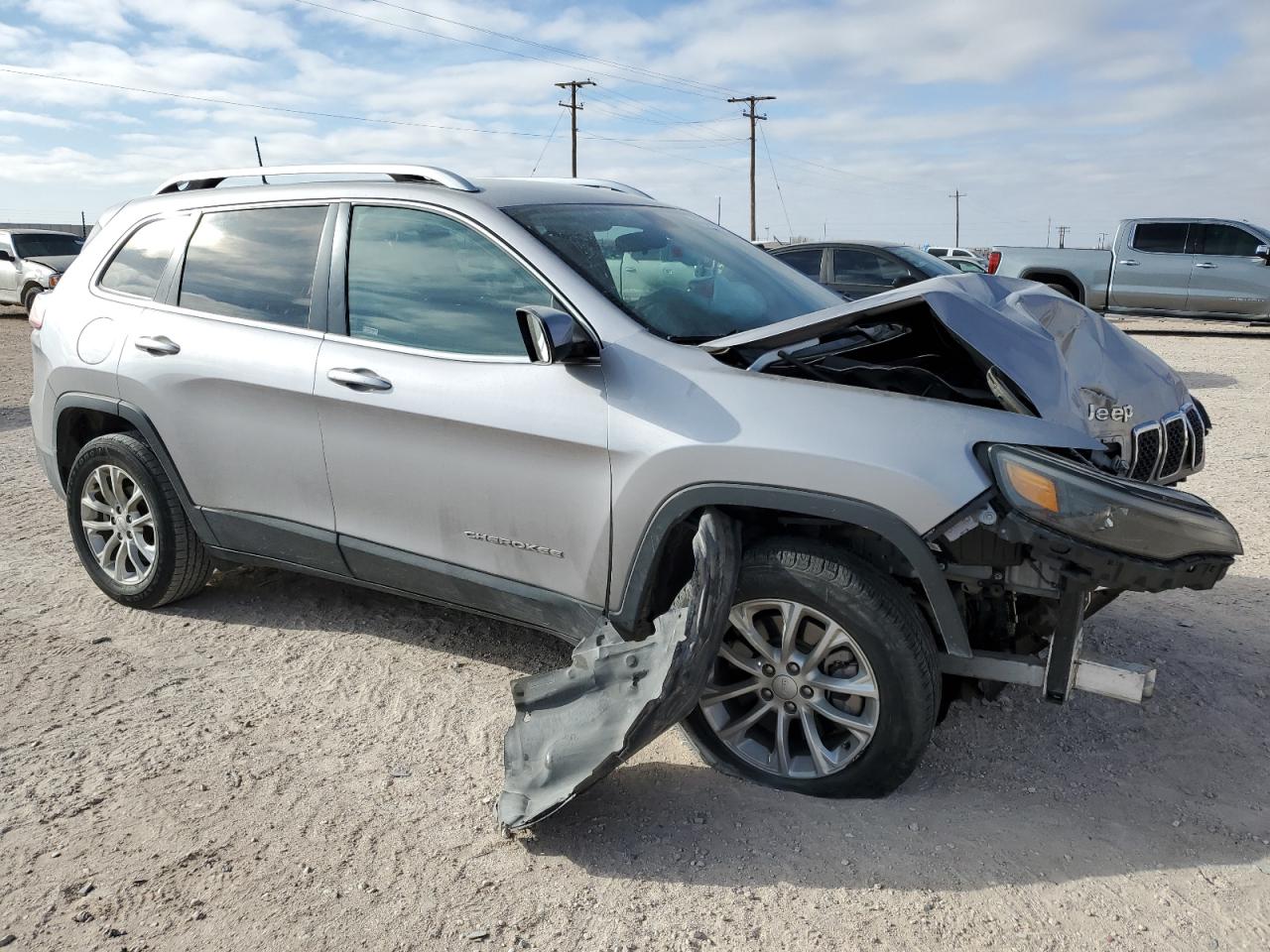 2019 Jeep Grand Cherokee VIN 1C4PJLCB4KD373516 Copart auction photo, front end damage thumbnail 4