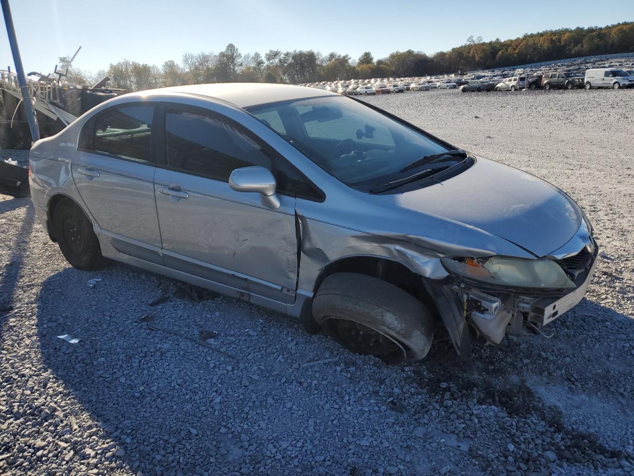 2011 Honda Civic VIN 19XFA1F51BE041747 Copart auction photo, all over damage thumbnail 4