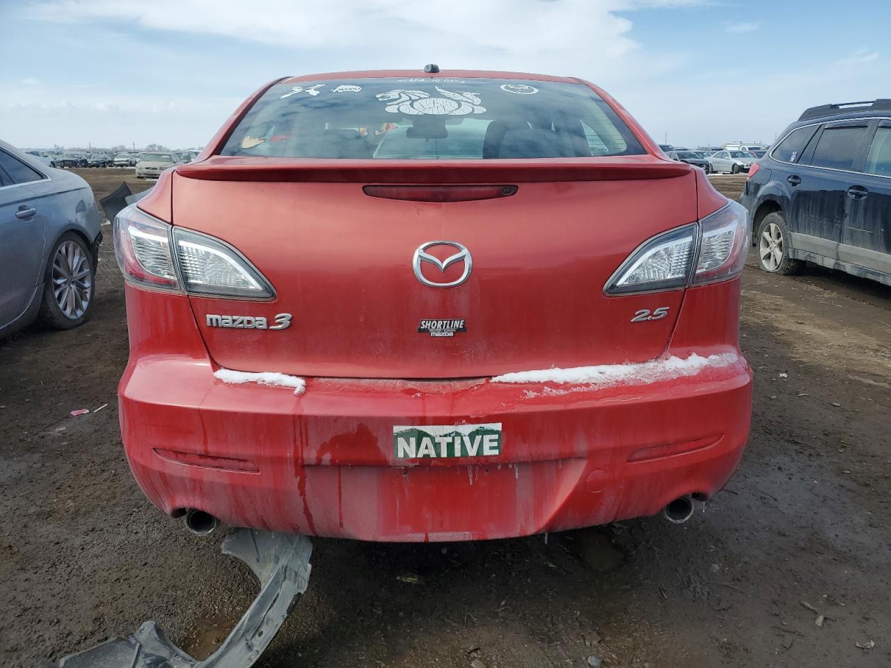 2010 Mazda 3 VIN JM1BL1S57A1249745 Copart auction photo, frame damage damage thumbnail 6