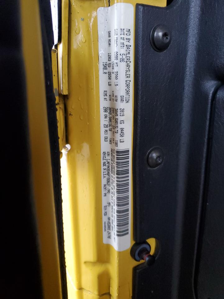 2006 Jeep Wrangler VIN 1J4FA49S46P789637 Copart auction photo, burn damage thumbnail 12