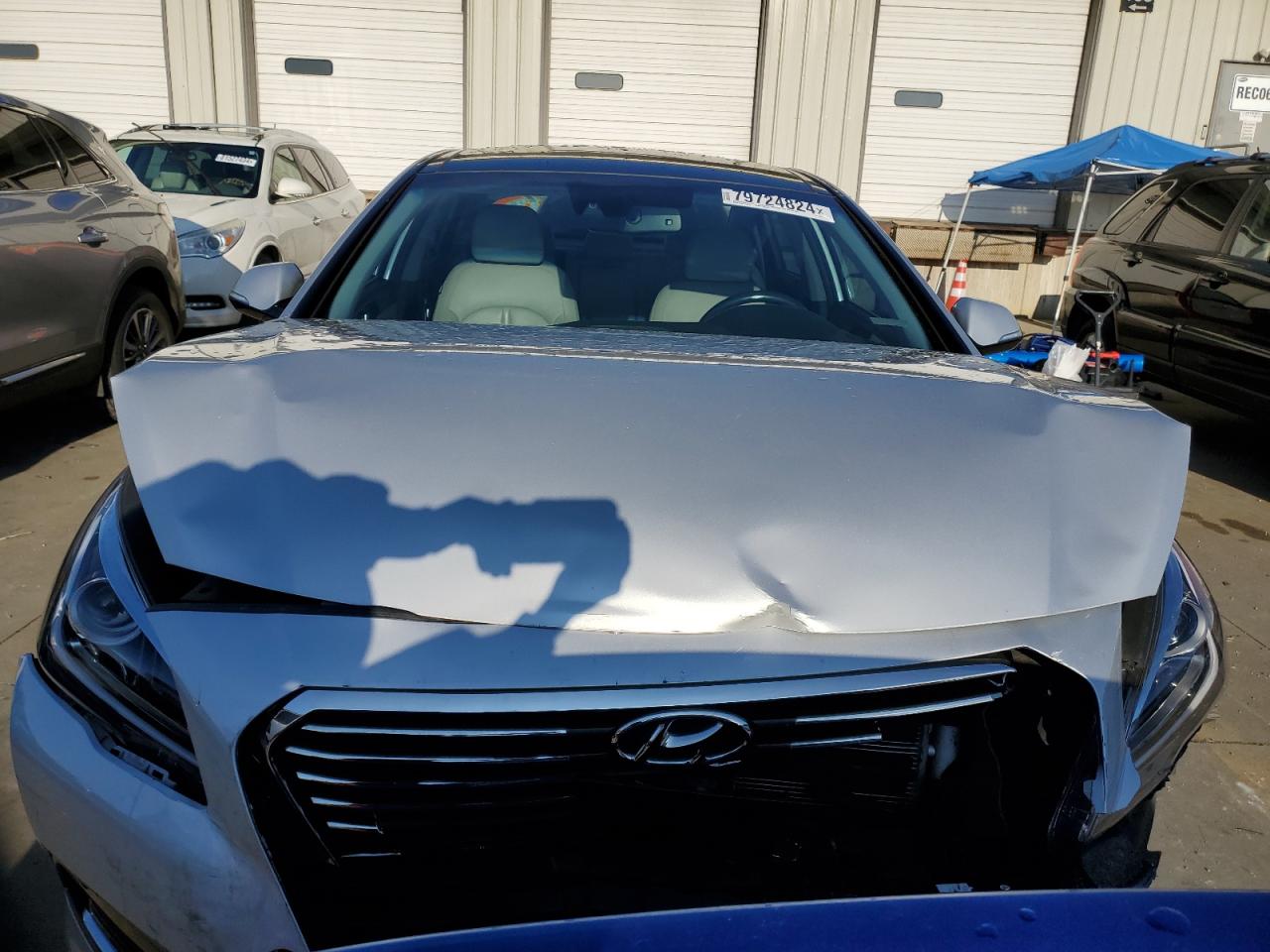 2016 Hyundai Sonata VIN KMHE34L12GA030514 Copart auction photo, rear end / front end damage thumbnail 5