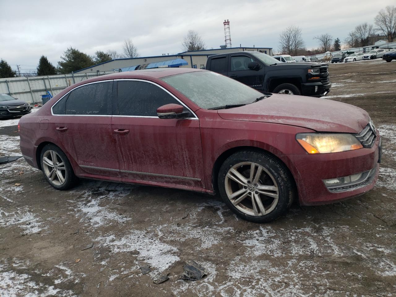 2015 Volkswagen Passat VIN 1VWBT7A36FC061293 Copart auction photo, side / frame damage damage thumbnail 4