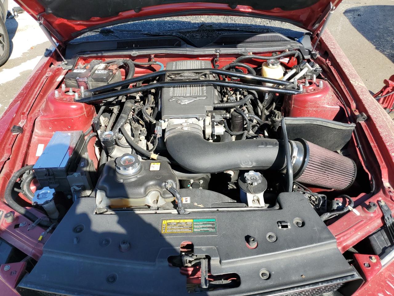 2008 Ford Mustang VIN 1ZVHT82H985205078 Copart auction photo, side damage thumbnail 11
