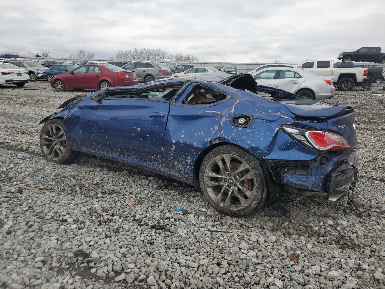 2016 Hyundai Genesis VIN KMHHU6KJ3GU134743 Copart auction photo, all over damage thumbnail 2