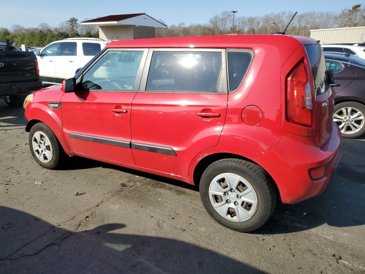 2013 KIA Soul VIN KNDJT2A55D7627114 Copart auction photo, front end / minor dent/scratches damage thumbnail 2