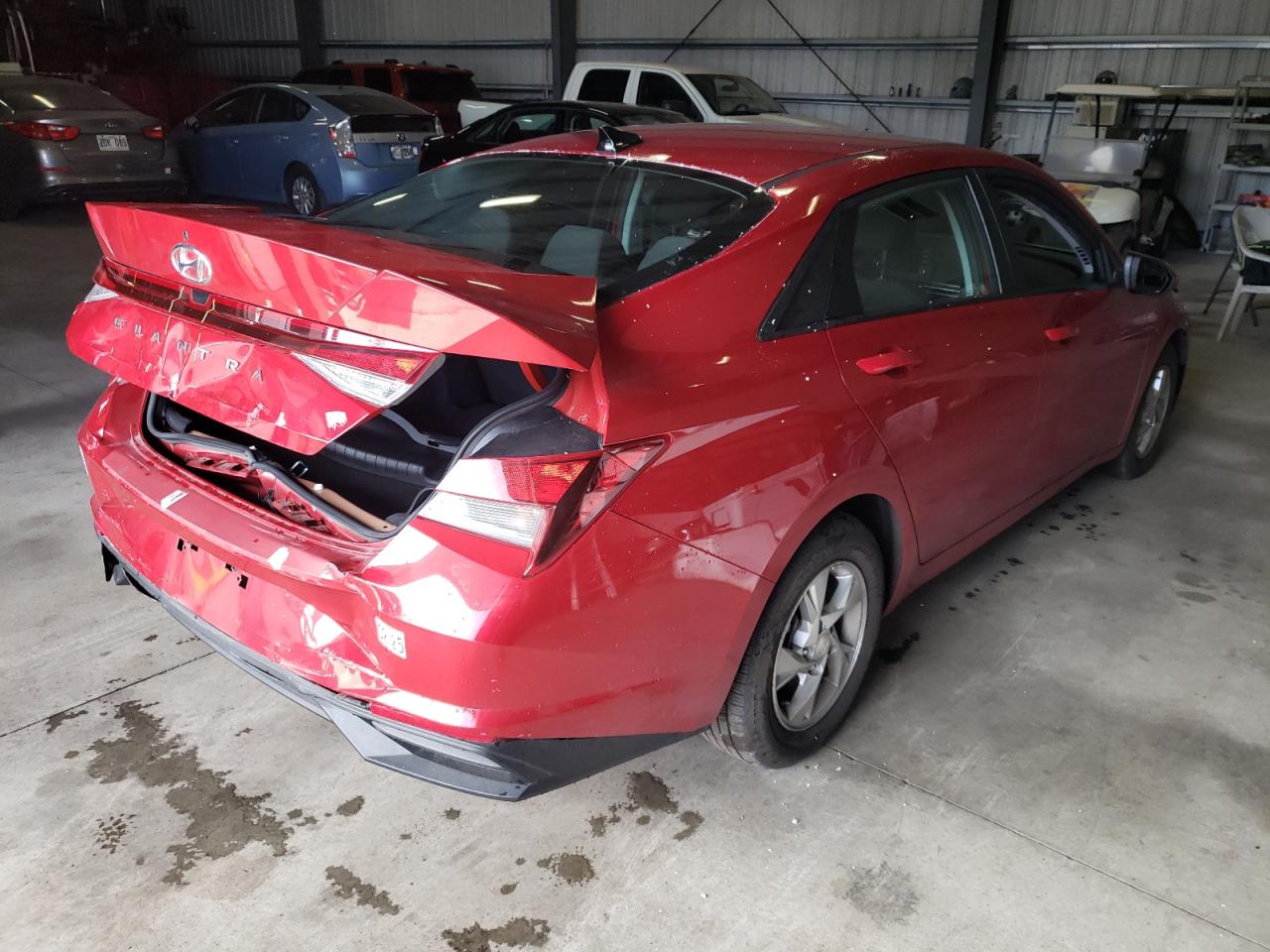 2022 Hyundai Elantra VIN KMHLL4AG1NU329549 Copart auction photo, rear end damage thumbnail 3