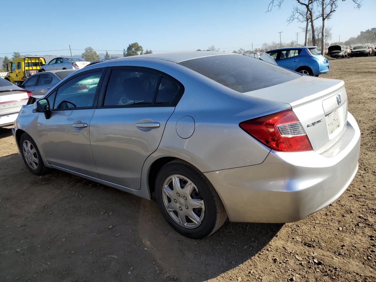 2012 Honda Civic VIN 2HGFB2F54CH595830 Copart auction photo, front end damage thumbnail 2