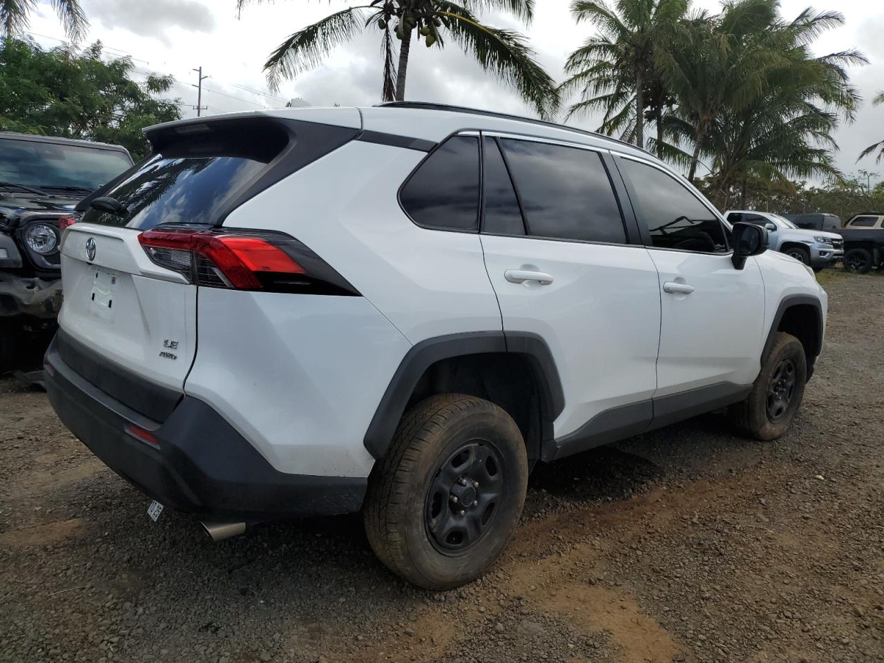 2019 Toyota RAV 4 VIN JTMF1RFV6KD044983 Copart auction photo, front end / side damage thumbnail 3